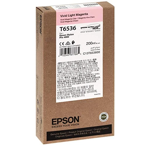 Zeitlich begrenztes Angebot: Epson 235D981 T6536 Tintenpatrone, Singlepack, vivid hell magenta von 111.69 € auf 46.48 € (58% Rabatt)