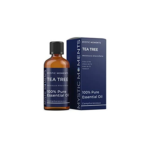 Mystic Moments | Tea Tree Essential Oil 100ml - Pure & Natural Oil for Diffusers, Aromatherapy & Massage Blends Vegan GMO Free