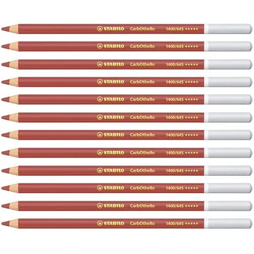 Begrenztes Angebot: STABILO - Pastellkreidestift - CarbOthello - 12er Pack - caput mortuum rötlich von 26.25 EUR auf 26.25 EUR (Rabatt 0%)