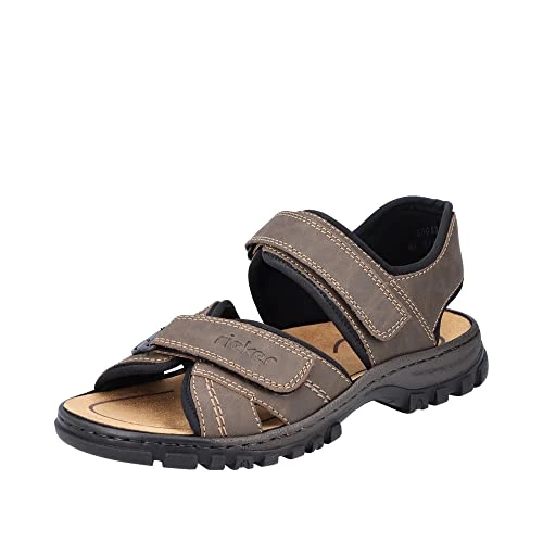 Offerta a tempo: Rieker 25051, Sandali a punta chiusa Uomo, Braun Tabak Schwarz 27, 46 EU - 43% da 69.95 € a 39.57 €