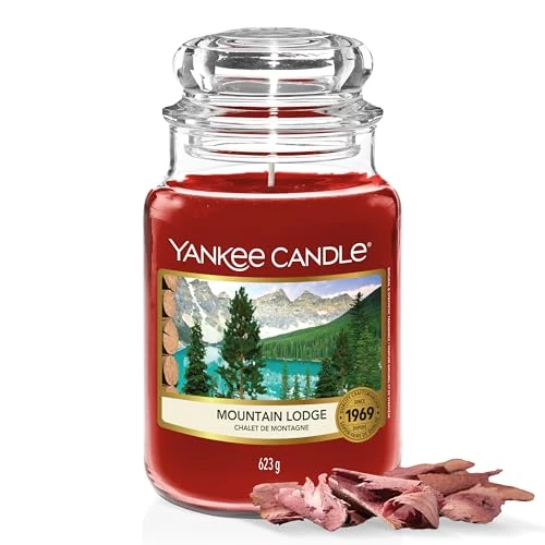 Oferta limitada: Yankee Candle Vela aromática | Alojamiento De Montaña vela en tarro grande | Velas de larga duración: hasta 150 h | Regalos perfectos para mujeres de 34.90 EUR a 19.99 EUR (ahorro 43%)