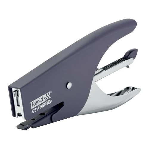Zeitlich begrenztes Angebot: Rapid 10538741 Heftzange S51Soft Grip, Metall, 12 Blatt, violett von 30.08 € auf 30.08 € (0.00% Rabatt)
