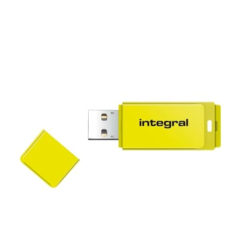 Offerta a tempo: Integral Neon Yellow Chiavetta USB 32 Giga - Flash Drive USB 3.0 SuperSpeed - Pennetta USB veloce - 0% da 8.37 € a 8.37 €