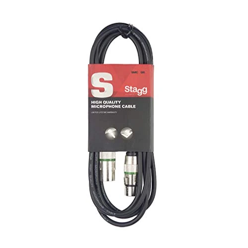 Tijdelijke aanbieding: Stagg SMC3 GR 3 m XLR naar XLR Microfoon Kabel - Zwart van 7.80 € naar 7.80 € (0.00% korting)