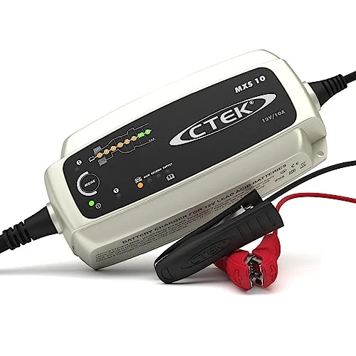 Limited offer: CTEK MXS 10 - Vollautomatisches Batterieladegerät (Grundladung, Erneuerung, Erhaltungsladung von grösseren Auto-, Caravan, Boot-, Wohnmobil-Batterien) 12V, 10 A - EU Stecker (Renewed) from 148.72 EUR to 129.99 EUR (save 13%)