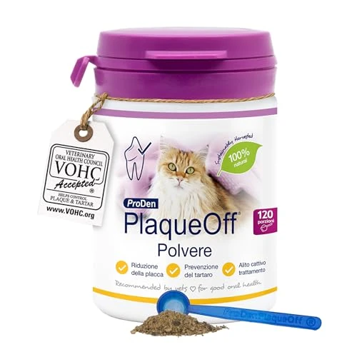 Limited-time offer: ProDen PlaqueOff 40g Dental Powder for Cats - 100% Natural, 4-Month Supply from 13.45 £ to 13.45 £ (save 0.00%)