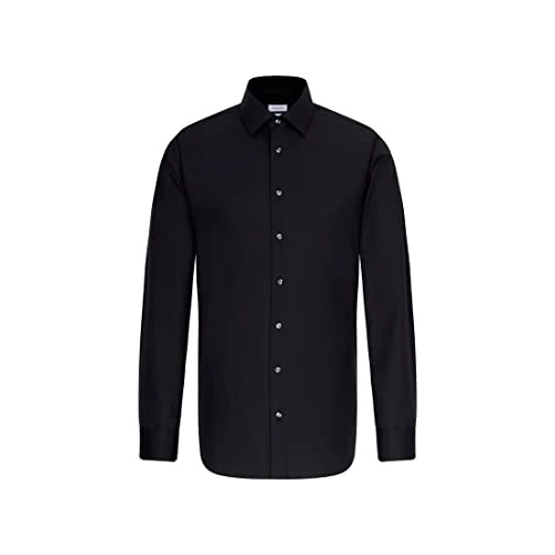 Oferta limitada: Seidensticker Shaped Bügelfrei Kent Langarm, Camisa para Hombre, Negro (Schwarz), 45 de 59.99 EUR a 35.91 EUR (ahorro 40%)