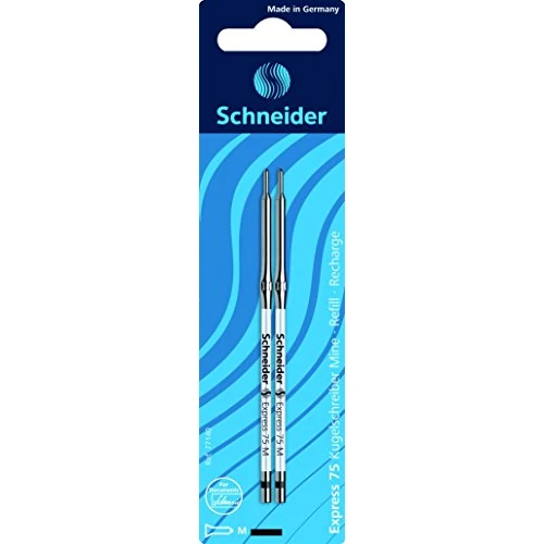 Offre limitée : Schneider stylos à bille express 75 m acier inoxydable-encre permanente noir-emballage blister de 2 de 4.80 € à 4.80 € (0.00% de remise)