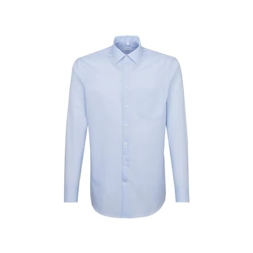 Chemise business homme Seidensticker - coupe classique - sans repassage - col Kent - manches longues - 100 % coton