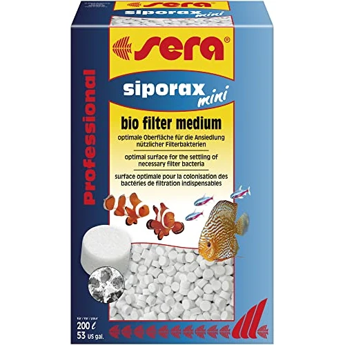 sera 0685 siporax mini - Filtro ad alte prestazioni professionale specifico l’impiego in piccoli acquari, 270g
