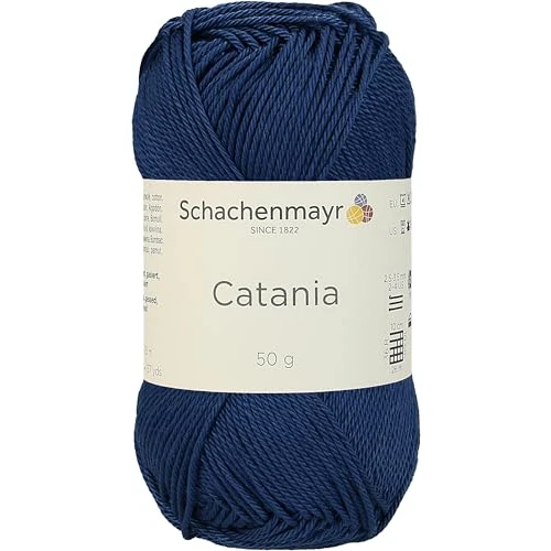 Schachenmayr 9801210-00164 Przędza Do Dziania ,100% Bawelna ,Spodnie Jeansowe ,11,5 X 5,2 X 6 Cm