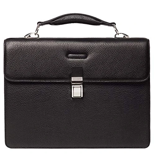 Piquadro Schulranzen, 30 cm, Schwarz