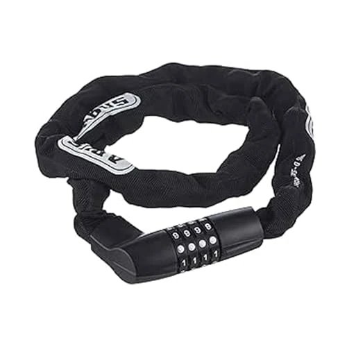 ABUS Cerradura de cadena Tresor 1385/75 - cerradura de combinación de acero templado - cadena cuadrada de 6 mm de grosor - nivel de seguridad 6 - 75 cm - negro