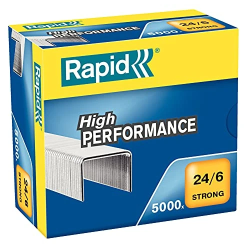 Limited offer: Rapid 24/6mm Strong Staples, for Stapling up to 20 Sheets, Use with Desktop Staplers, Galvanised Wire, Box of 5000, 24859900 from 16.16 EUR to 16.16 EUR (save 0%)