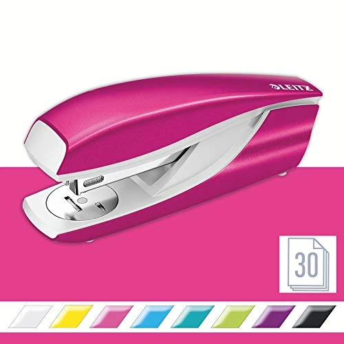 Offerta a tempo: Leitz Cucitrice da Ufficio NeXXt WOW, fino a 30 Fogli, Cardboard, Box, Rosa - 0.00% da 27.99 € a 27.99 €
