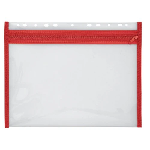 Offerta a tempo: VELOFLEX 4354020 - Custodia portadocumenti con chiusura lampo, 1 pezzo, DIN A4, rilegabile, rosso, VELOBAG XS, tasca con cerniera - 0.00% da 5.89 € a 5.89 €