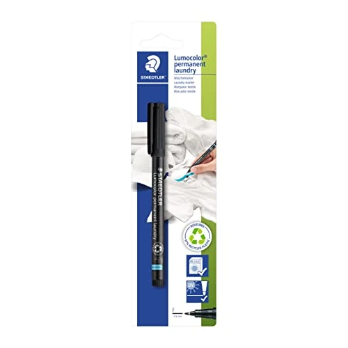 Zeitlich begrenztes Angebot: STAEDTLER Lumocolor 319 Wäschemarkierstift – Schwarz, 0,6 mm | Textilmarker, waschmaschinenfest, wasserfest – permanent – Art.-Nr. 319 LM F-9 von 5.36 € auf 2.68 € (50.0% Rabatt)