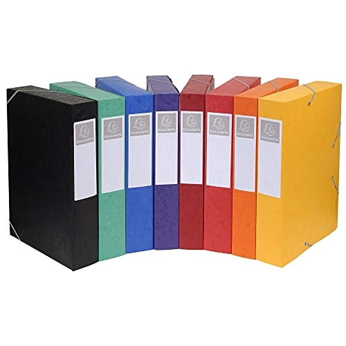 Limited offer: Exacompta - Ref 50831E - Pressboard Filing Box - 250 x 330mm in Size, Suitable for Holding A4 Documents, 8cm Spine, 600gsm Genuine Pressboard, Spine Label - Black from 37.63 USD to 32.73 USD (save 13%)
