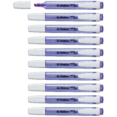 Offre limitée : STABILO swing cool - Surligneur - Lot x 10 surligneurs fluo - Lavande de 17.38 EUR à 13.73 EUR (remise 21%)