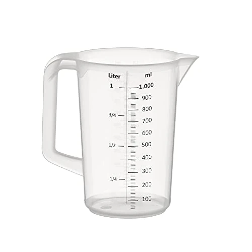 Measuring pitcher Ø 12 cm, height 17 cm Polypropylene, with handle