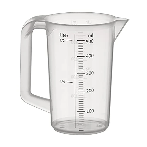 Measuring pitcher Ø 9,5 cm, height 14 cm Polypropylene, with handle