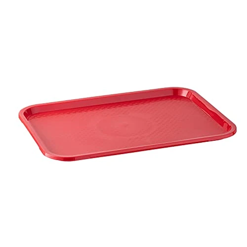 Oferta ograniczona: APS Taca Fast Food, nietłukąca się i nadająca się do mycia w zmywarce, wyprodukowana w Niemczech, 45 x 35,5 cm, wysokość 2 cm, czerwona z 30.26 PLN na 30.26 PLN (zniżka 0%)