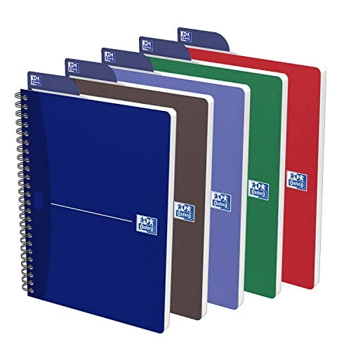 Offerta a tempo: Oxford 100460575 Quaderno Spiralato Office Essentials Formato A5 180 Pagine Carta 90Gr Rigatura 5 Mm, App Scribzee, Assortiti - 42% da 35.80 € a 20.62 €