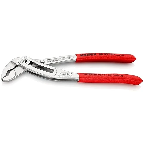 Limited-time offer: KNIPEX Alligator Water Pump Pliers Chrome-Plated 180 mm, 88 03 180 from 31.99 £ to 31.99 £ (save 0.00%)