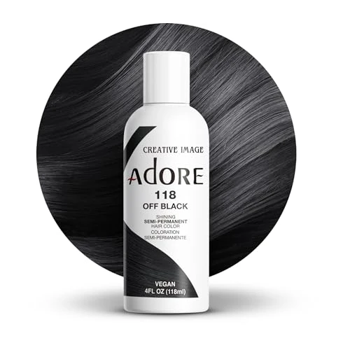 Adore Shining Semi Permanent Hair Colour, 118 Off Black
