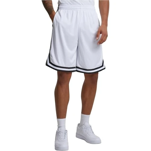 Offerta a tempo: Urban Classics Pantaloncini Uomo Basket, Shorts Girovita Elasticizzato, Tasche, Striscia Colorata Laterale, Materiale Traspirante e Leggero, Taglie S-3XL - 30% da 29.90 € a 20.99 €