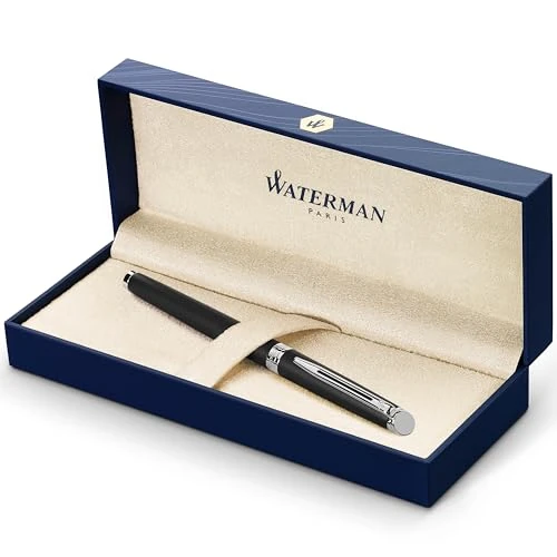 Offre limitée : Waterman Hémisphère stylo plume - noir mat avec attributs chromés - plume moyenne - coffret cadeau de 105.00 € à 80.94 € (23% de remise)