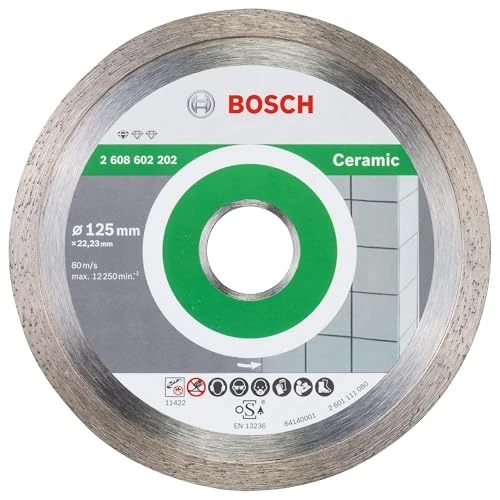 Limited-time offer: Bosch Professional 1x Diamond Cutting Disc Standard for Ceramic (for Stone, Tile, Ceramic, Ø 125 x 22,23 x 1,6 x 7 mm, Accessories for Angle Grinders) from 9.98 GBP to 9.98 GBP (save 0%)