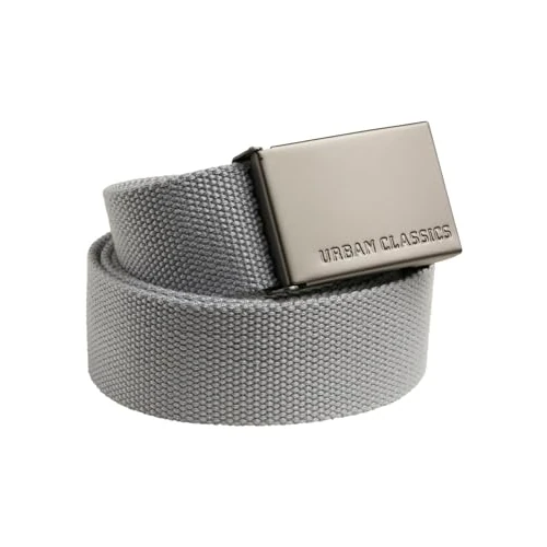 Offerta a tempo: URBAN CLASSICS Cintura Unisex per Uomini e Donne, Cintura con Fibbia Scorrevole in Metallo, Regolabile, 100% Poliestere, Lunghezza 120 cm, Diversi Colori Disponibili, Taglia Unica - 39% da 6.90 € a 4.19 €