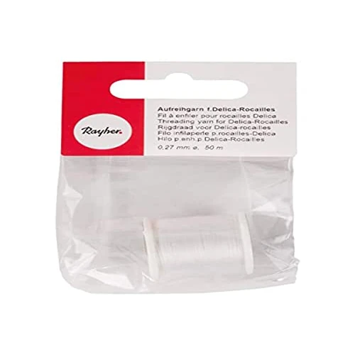 Limited-time offer: Rayher Twist-Out Thread for Delica Rocailles 0.27 mm Diameter 50 m Schneeweiß from $17.55 to $17.55 (save 0.00%)