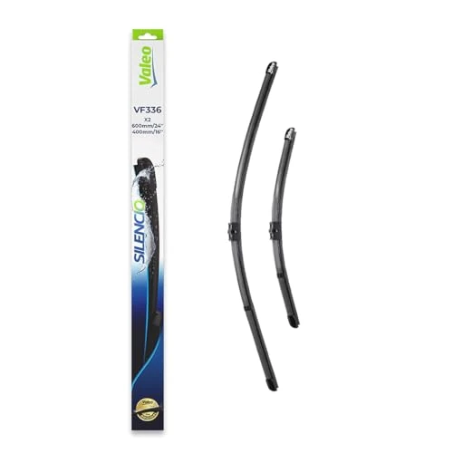 Offerta a tempo: VALEO Silencio VF336 Kit di Spazzole tergicristallo originali Flat Blade ad Alte Prestazioni, Maggior Visibilità su Strada, Facile Installazione 600mm/400mm Confezione da 2 574399 - 0.00% da 25.38 € a 25.38 €