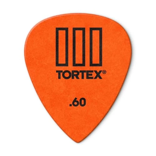 JIM DUNLOP Púas Tortex T3 0,60mm Saco de 12