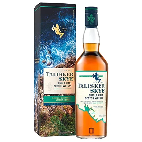 Begrenztes Angebot: Talisker Skye, Single Malt Scotch Whisky, aromatischer Single Malt, handgefertigt von der schottischen Insel Skye, 45.8% vol, 700ml Einzelflasche | von 39.98 EUR auf 25.99 EUR (Rabatt 35%)