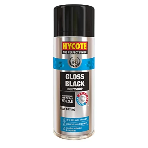 Oferta limitada: Hycote Bodyshop Pintura en Aerosol de Secado rápido para Coche, Negro Brillante, 400 ml de 15.90 € a 15.10 € (ahorro 5%)