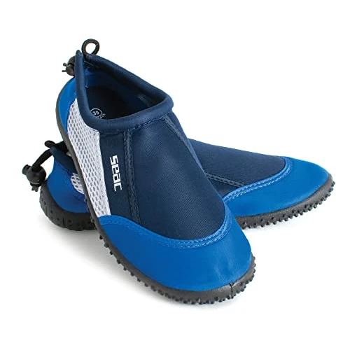 SEAC Unisex - Adulto Scarpe da Scoglio, Asciugatura Rapida, Scarpe per Il Mare, la Spiaggia e la Piscina, Blu, 44 EU