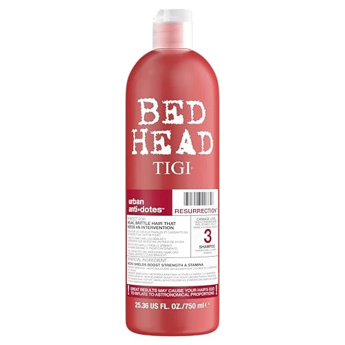 Bed Head by Tigi – Urban Antidotes Resurrection, champú para pelo dañado, 750 ml