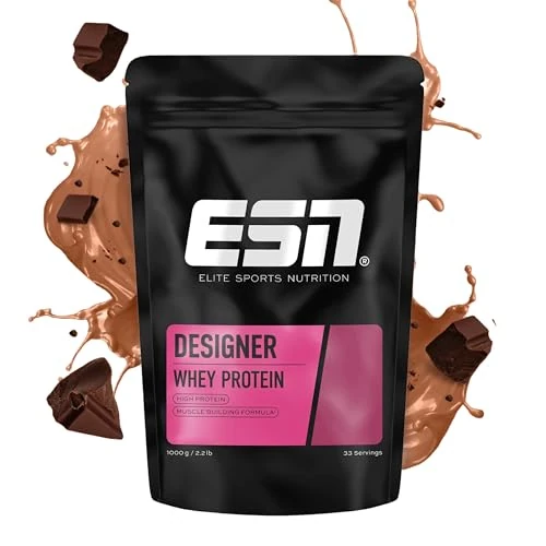 Limited-time offer: ESN Whey Protein Powder, Designer Chocolate Protein Powder, 1000g, 33 Servings with up to 23g Protein per Serving, Vegetarian from 34.99 GBP to 34.99 GBP (save 0%)
