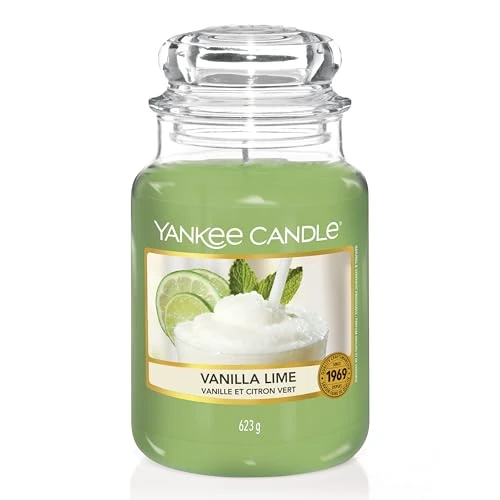 Oferta limitada: Vela aromática Yankee Candle | Vanilla Lime vela en tarro grande | Velas de larga duración: hasta 150 h | Regalos perfectos para mujeres de 34.90 EUR a 19.99 EUR (ahorro 43%)