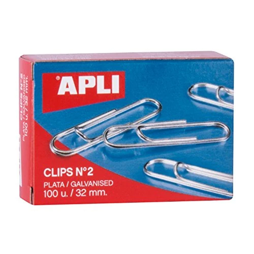 Offerta a tempo: APLI 11714 Clip zincate numero 2, 32 mm, 100 u, Argento - 0.00% da 0.70 € a 0.70 €