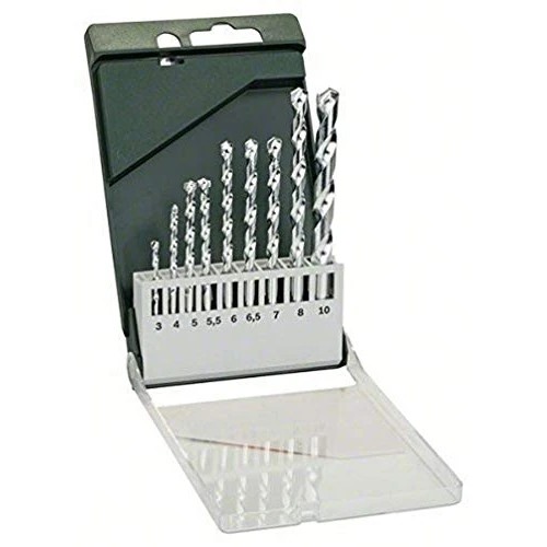 Offerta a tempo: Bosch Home And Garden 2609255463 Set 9 Punte Pietra, 3, 4, 5, 5.5, 6, 6.5, 7, 8, 10 Mm, 9 Pezzi - 39% da 21.23 € a 13.04 €