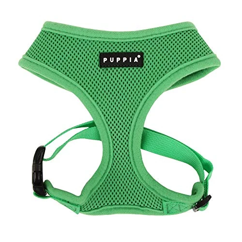 Puppia Pdcf-Ac30-Gr-M - Pettorina Morbida per Cani, Verde, M, 1 Pezzo