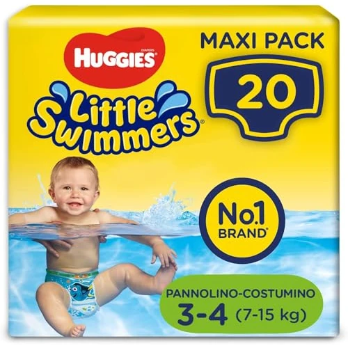 Begrenztes Angebot: Huggies Little Swimmers Schwimmwindeln, Größe 3-4 (7-15 kg), 1 Packung mit 20 Stücke von 12.49 EUR auf 12.49 EUR (Rabatt 0%)