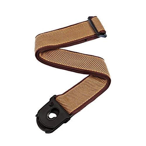 Correa de guitarra D'Addario Planet Lock para guitarras acústicas y eléctricas, Tweed