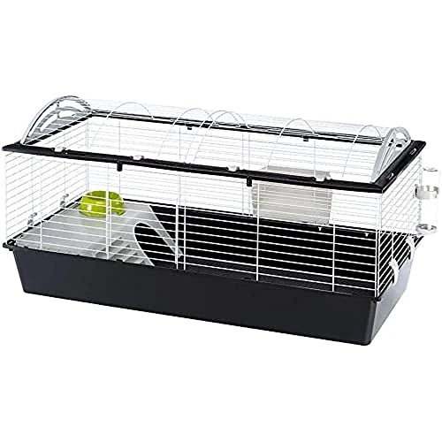 Ferplast Cage pour Rongeurs CASITA 120 pour Lapins, Cochons d'Inde, Cochons d'Inde, en Métal, Accessoires Inclus : Mangeoire, Abreuvoir, Abreuvoir, Maison, Echelle. 119x58xh60cm