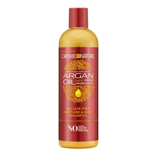 Creme Of Nature Argan Oil Champú Brillo e Hidratación con Aceite de Argán Cuidado para todo tipo de cabellos - 354 ml
