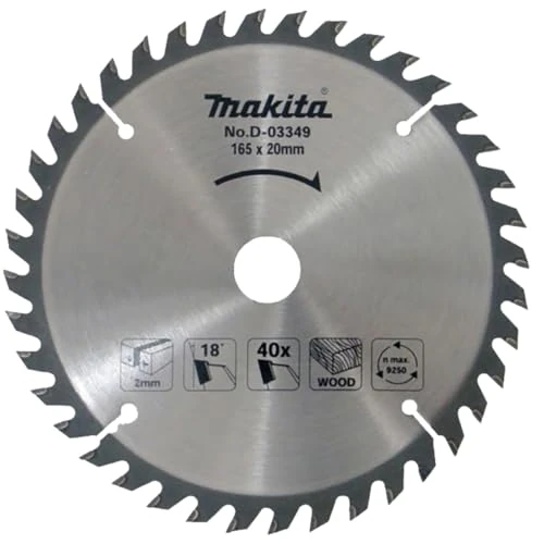 Offerta a tempo: Makita D-03349 Lama Sega Circolare Standard T.C.T. 165x20mm 40T Legno - 0.00% da 17.82 € a 17.82 €